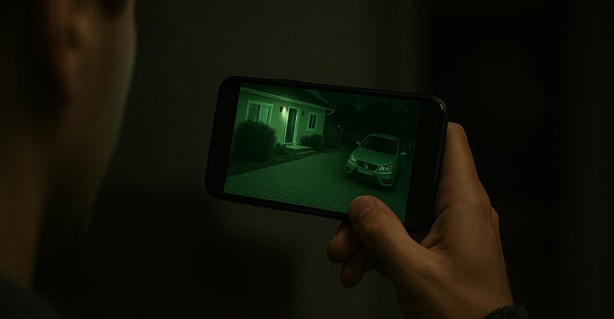 Câmeras com visão noturna no celular